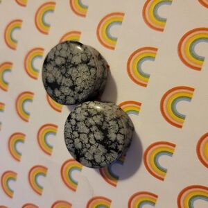 Snowflake Obsidian Gages